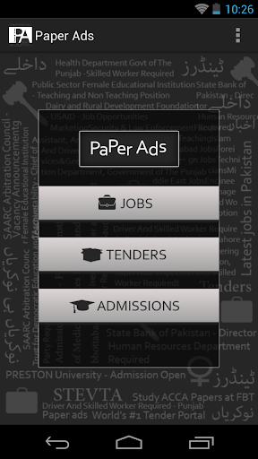 Daily Jobs Admissions Tenders