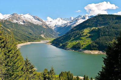Durlassboden reservoir in Tyrol, Austria.