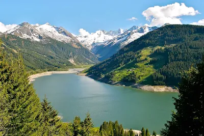 Durlassboden reservoir in Tyrol, Austria.