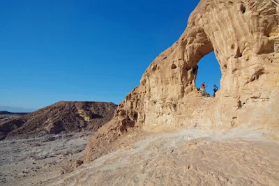 Hiking in the Negev Desert, Israel.