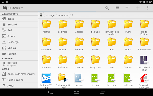 Descargar Gestor de Archivos HD para Android Gratis 