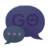GO SMS Theme Dark Purple mobile app icon
