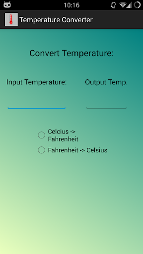 Simple Temperature Converter