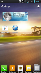 Sunrise & sunset widget Screenshots 0