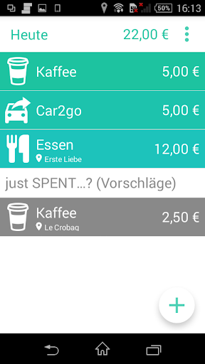 just SPENT - expense tracker