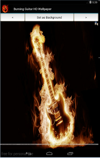 Burning Guitar HD Wallpaper