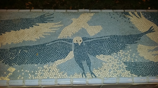 Mosaics Bird Bench