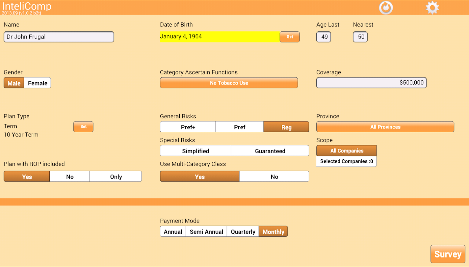 InteliComp - screenshot