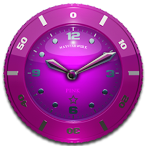 Clock Widget Pink Star Download gratis mod apk versi terbaru