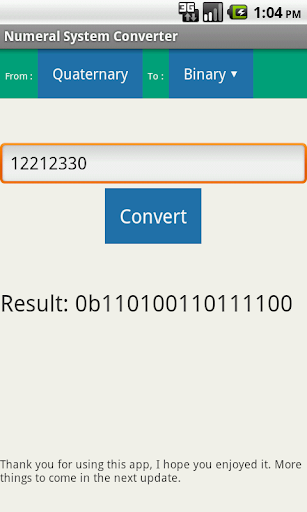 Easy Numeral System Converter
