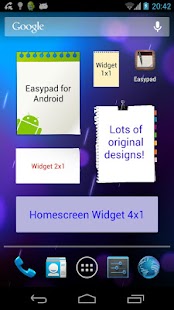 Easypad sticky-notes widget