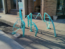 Cool Recycled Parts Bike Rack
