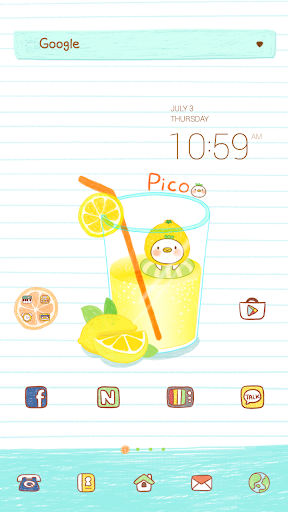 Lemonade dodol luancher theme