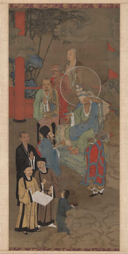Lohan manifesting himself as an eleven-headed Guanyin
