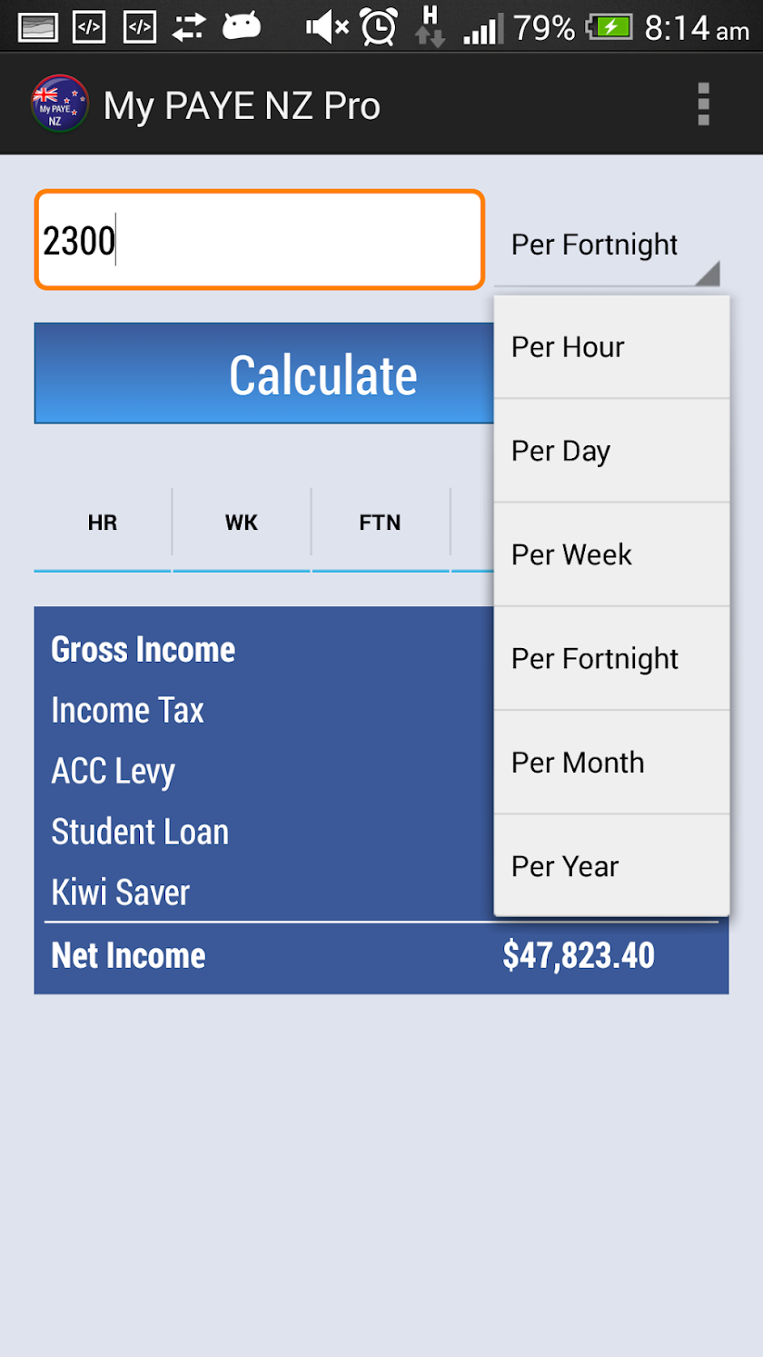 My PAYE NZ Pro Screen 2