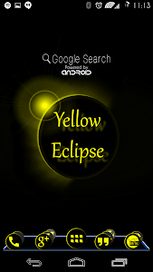 Screenshot Yellow Eclipse Launcher Theme v1.0