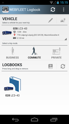 TomTom WEBFLEET Logbook v1.2