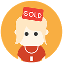 GOLD Heads Up Charades! mobile app icon