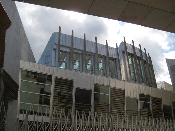 Scottish Parliament has some freaky looking buildings.