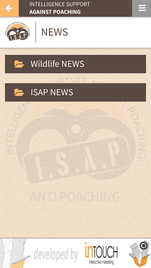   ISAP Namibia (ekrano kopija) 