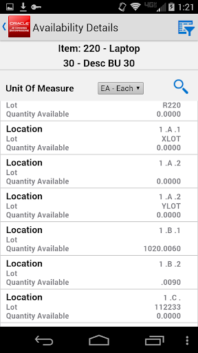 【免費商業App】Inventory Avail for JDE E1-APP點子