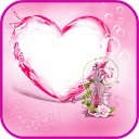 Pink Heart Frames mobile app icon