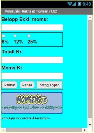 MomsCalc - Momsräknare