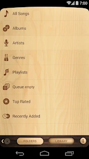 Poweramp skin Wooden - screenshot thumbnail