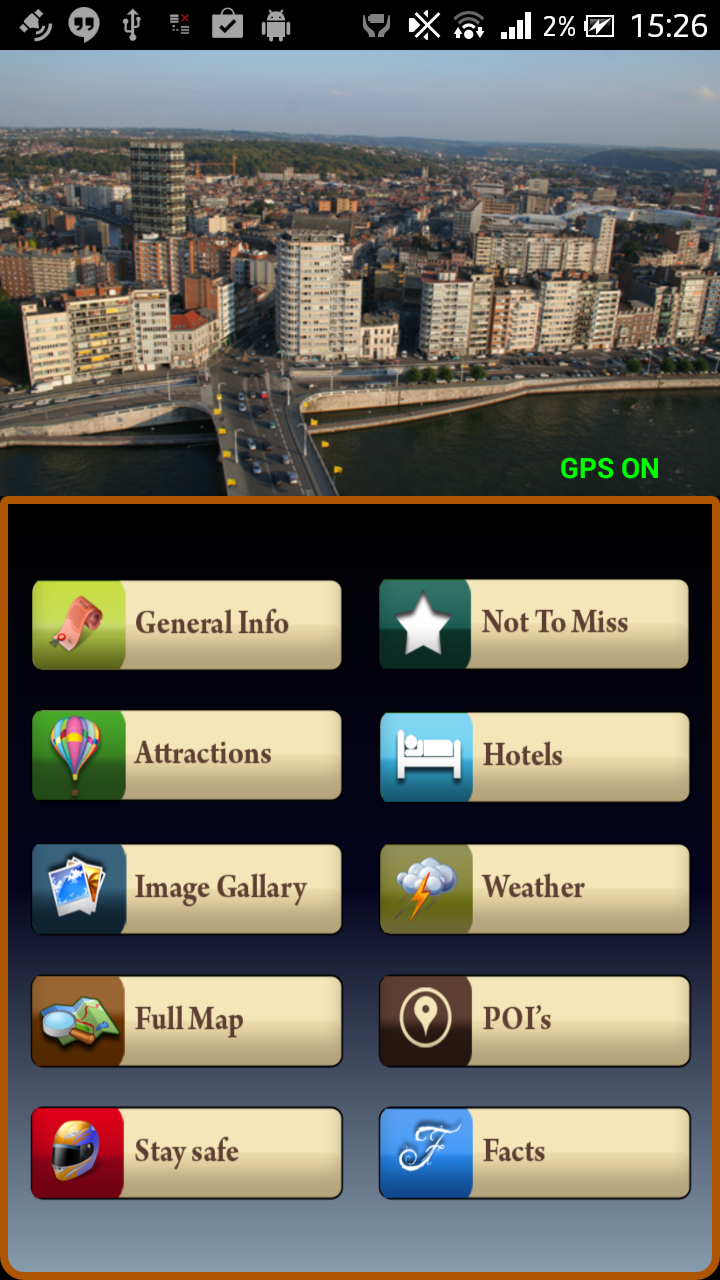 Liege Offline Map Guide Screen 1