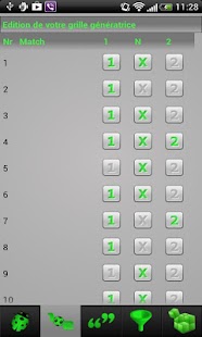 Android application Football pools optimiser screenshot