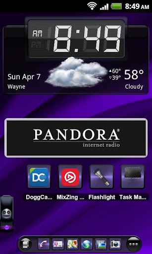 TSF Shell Theme Purple Wind HD