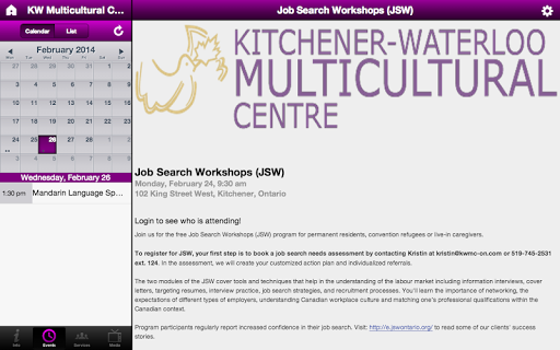 【免費生活App】KW Multicultural Centre-APP點子