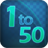 1to50 mobile app icon