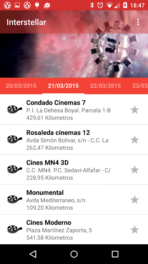    CarteleraApp Cine- screenshot  