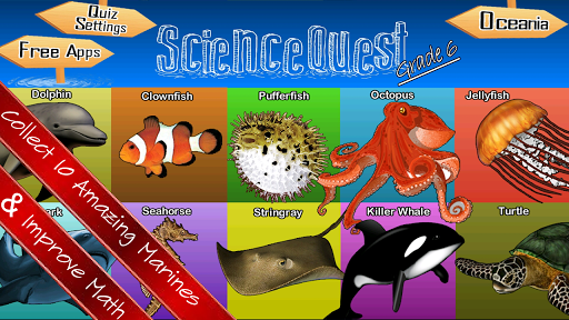 Science Quest Quiz Sixth Grade