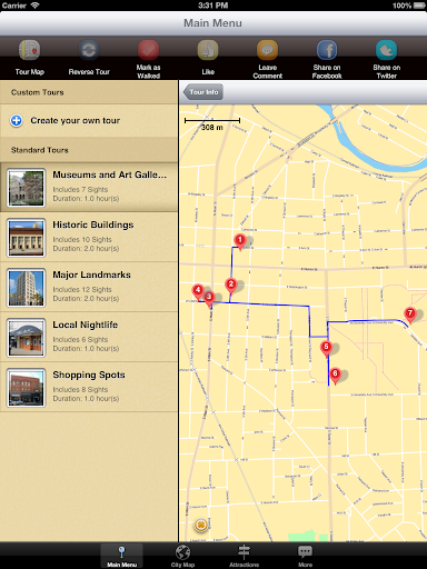 【免費旅遊App】Ann Arbor Map and Walks-APP點子