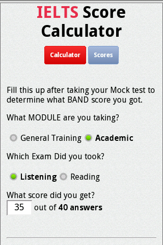 IELTS Score Calculator