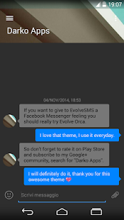 Theme for EvolveSMS - Orca Screenshots 1