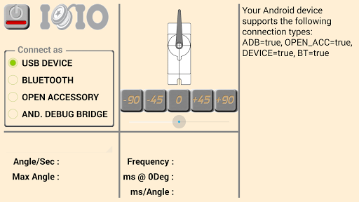 IOIO Servo Explorer