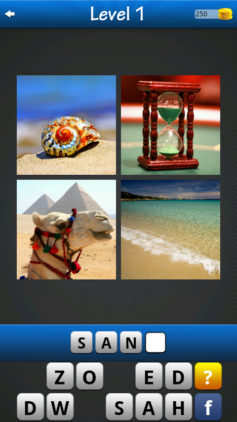 Android application Word Game ~ 4 Pics 1 Word screenshort