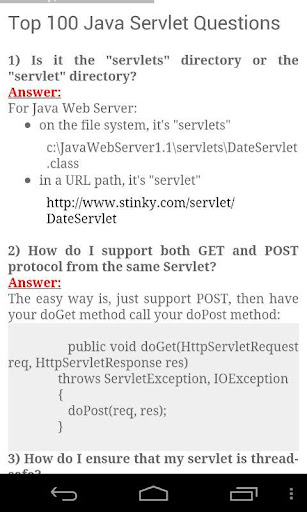 Servlet Interview Question