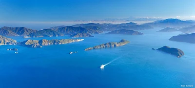 Maori legend says that the spectacular Marlborough Sounds were formed when Kupe, a Polynesian demi-god, chased and caught a giant octopus. His struggles with the creature gouged out the many waterways, bays and coves. Today the area is a safe home for rare birds, dolphins, penguins and fur seals.