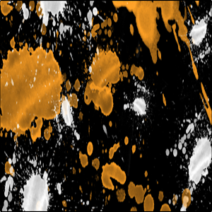 Orange Splatter Keyboard Skin