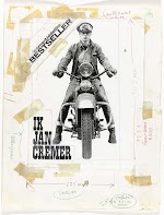Omslagontwerp van het boek _Ik Jan Cremer_. Jan Cremer en Wim van der Linden, 1963
