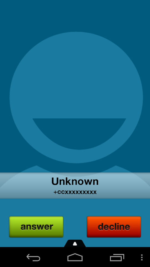 BIG! Full Screen Caller ID Key - screenshot