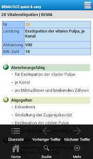 BEMA und GOZ quick & easy Screenshots 2