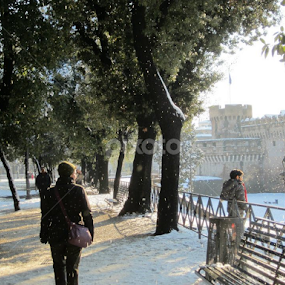 Snow in Rome, after 26 years by Ruxandra Palade - City,  Street & Park Historic Districts