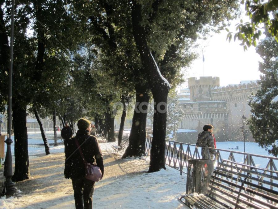 Snow in Rome, after 26 years by Ruxandra Palade - City,  Street & Park Historic Districts