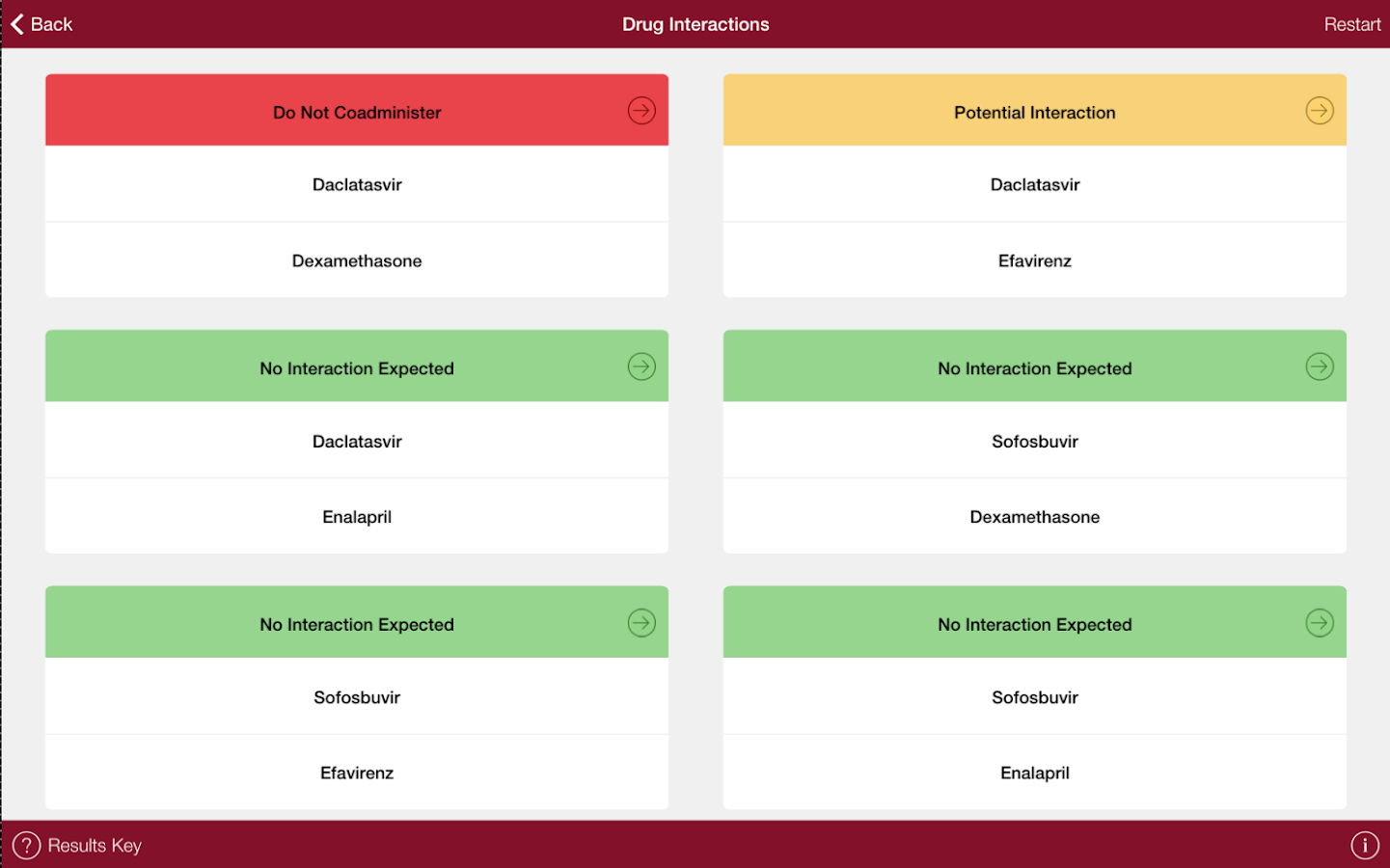   Liverpool HEP iChart- ቅጽበታዊ ገጽ እይታ 