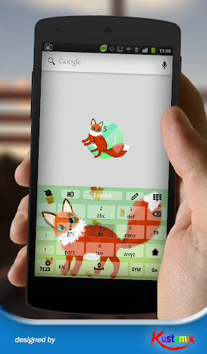 【免費個人化App】Cute Fox Theme Keyboard-APP點子
